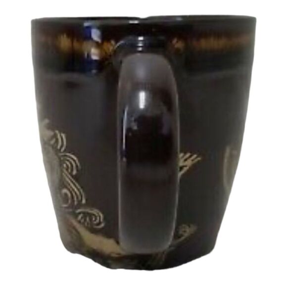 Starbucks 2012 Bone China Siren Crown Mermaid Gold Brown Mug Coffee Cup - Picture 7 of 13